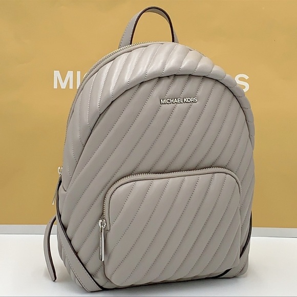 MICHAEL KORS ERIN MEDIUM BACKPACK PEARL GREY - Picture 3 of 16
